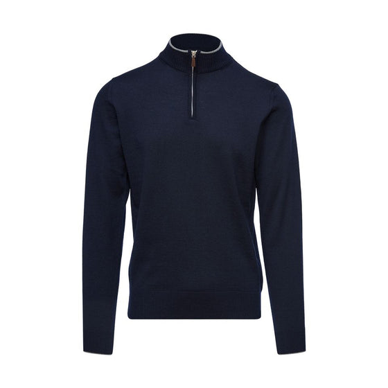 Emanuel Berg - Extra fine merino wool zip collar sweater