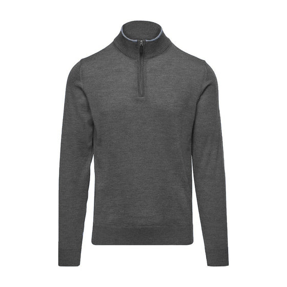 Emanuel Berg - Extra fine merino wool zip collar sweater