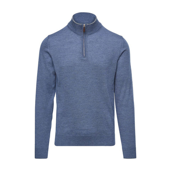 Emanuel Berg - Extra fine merino wool zip collar sweater