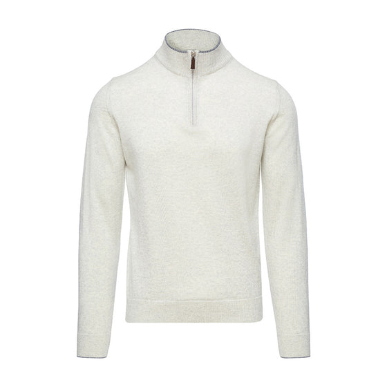 Emanuel Berg - Extra fine merino wool zip collar sweater