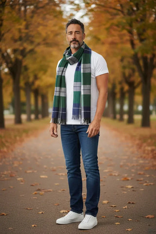 Hemley - Foulard à carreaux de viscose
