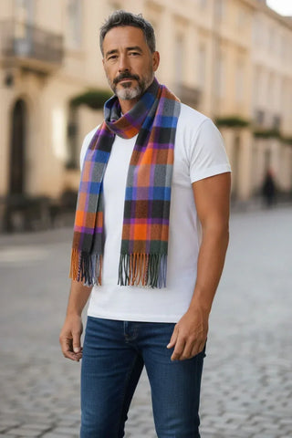 Hemley - Foulard à carreaux de cachemire