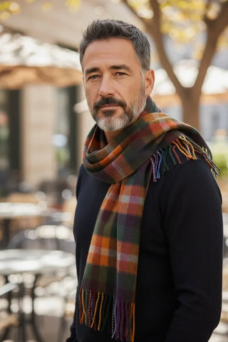 Hemley - Foulard à carreaux de cachemire