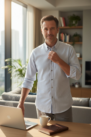 Paul & Shark - Cotton Patterned Shirt Silver Collection