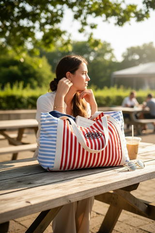 Armor-Lux - Striped Cotton Beach Bag