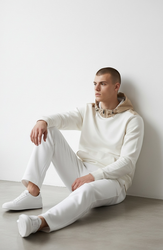Paul & Shark - Active Cotton Fleece XSoft Typhoon Platinum Hoodie