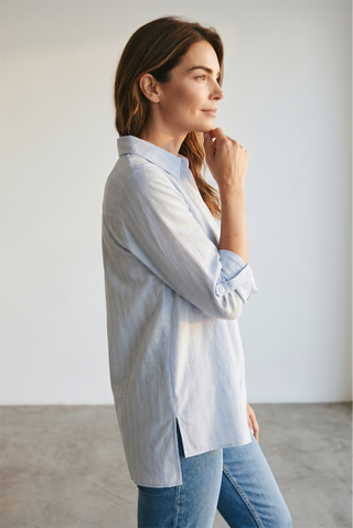BRAX - Vicki - Striped Linen Blouse