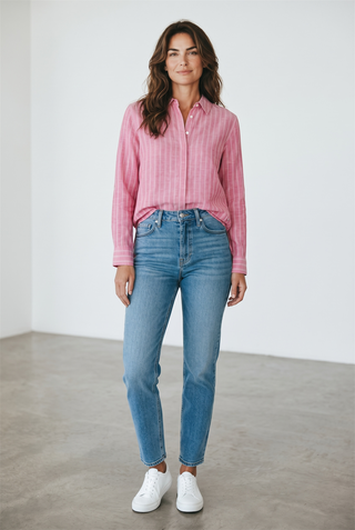 BRAX - Vicki - Striped Linen Blouse