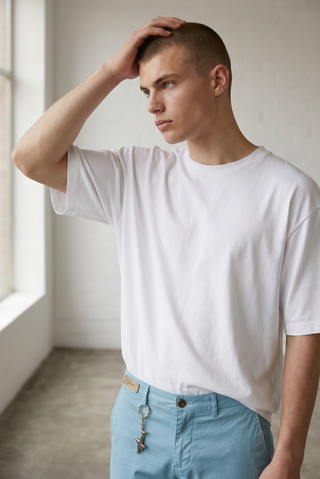 Paul & Shark - Stretch cotton and silk chinos