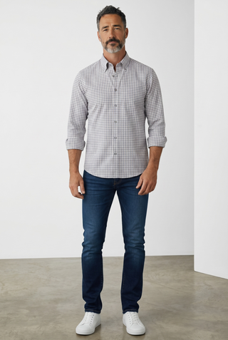 Paul & Shark - Silver Collection Cotton Checkered Shirt