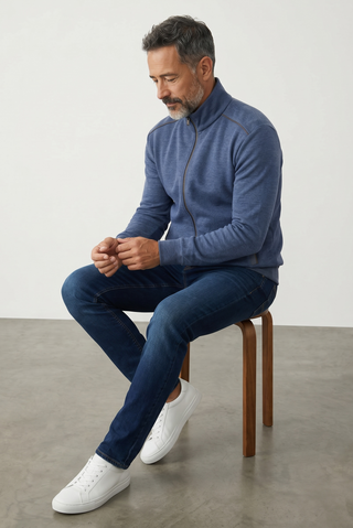 Paul & Shark - Typhoon Platinum Wool Cardigan