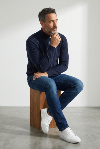 Paul & Shark - Typhoon Platinum Wool Cardigan