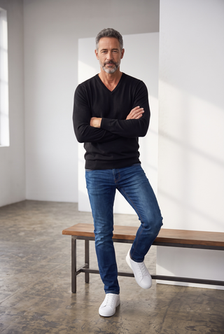Clipper - Milan - V-neck made of merino wool