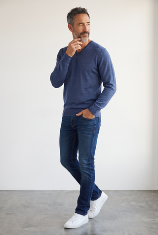Clipper - Milan - V-neck made of merino wool