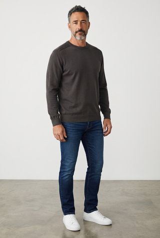 Paul & Shark - Summer Wool round neck wool sweater with Loro Piana appliqués