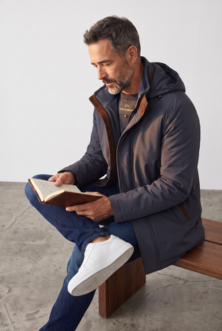 Paul & Shark - Typhoon Re-4X4 STRETCH Car Coat with Suede Details
