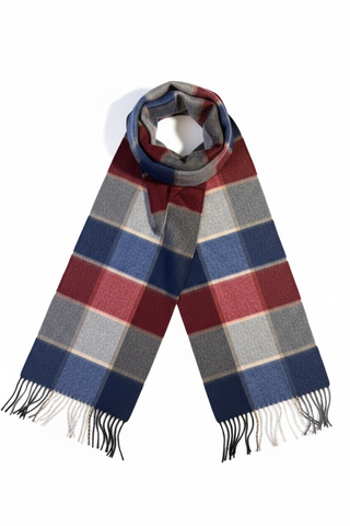 Hemley - Wool and cashmere checked scarf