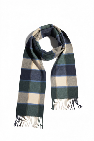 Hemley - Wool and cashmere checked scarf