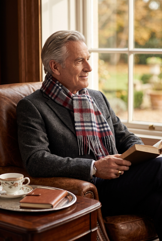 Hemley - Wool and cashmere checked scarf