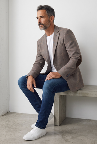 Digel - Erol - Modern Fit - Veston de laine à chevrons