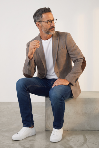 Digel - Erol - Modern Fit - Veston de laine à chevrons