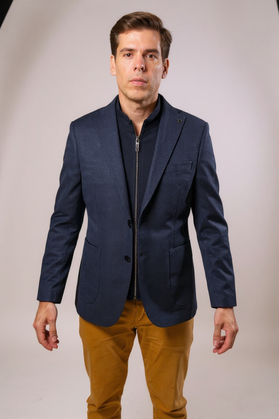 Digel - Earl-ST - Modern Fit - Jersey blazer with detachable insert