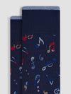 Bugatchi - Mercerized Cotton Socks Music Notes