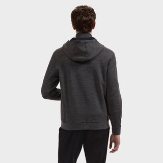 Bugatchi - Wool-blend zip-up hoodie