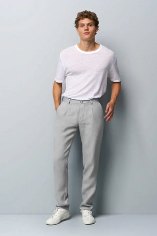 Meyer - M5 Pleat 6185 - 100% linen trousers