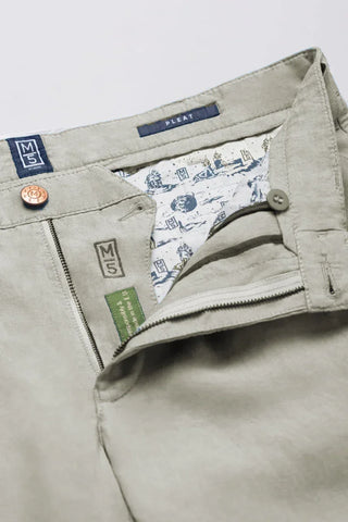 Meyer - M5 Pleat 6185 - 100% linen trousers