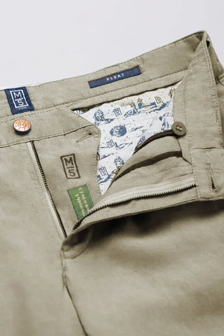 Meyer - M5 Pleat 6185 - 100% linen trousers