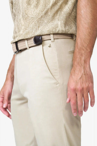 Meyer - Stretch pants made of silk and cotton Bonn