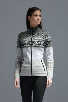  NEWLAND - Argentiere Lady Full Zip with Snowflake Patterns