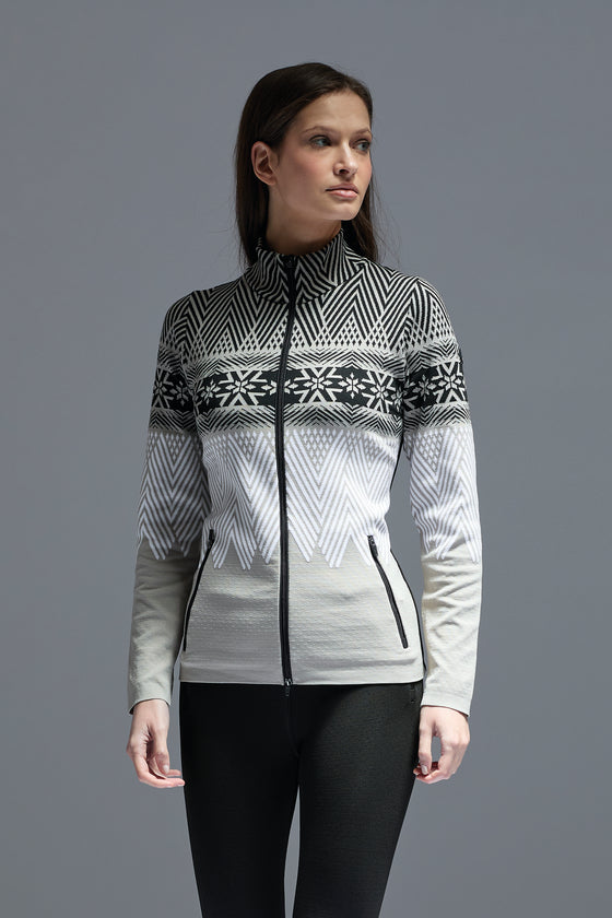 NEWLAND - Argentiere Lady Full Zip with Snowflake Patterns