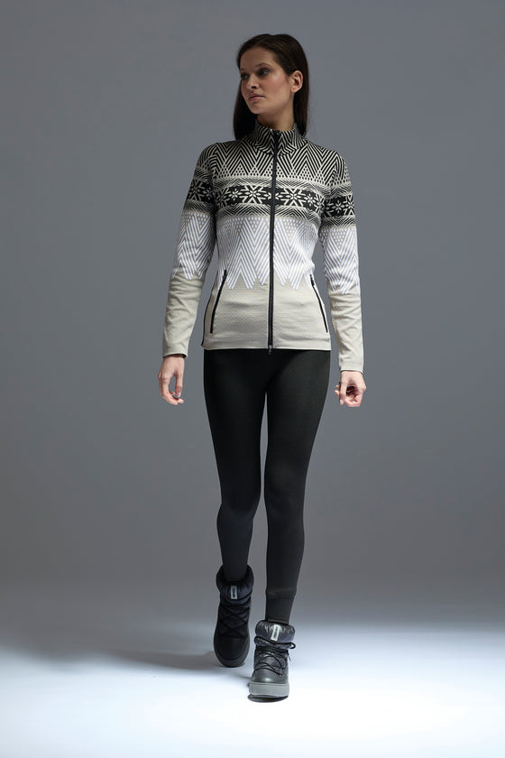 NEWLAND - Argentiere Lady Full Zip with Snowflake Patterns