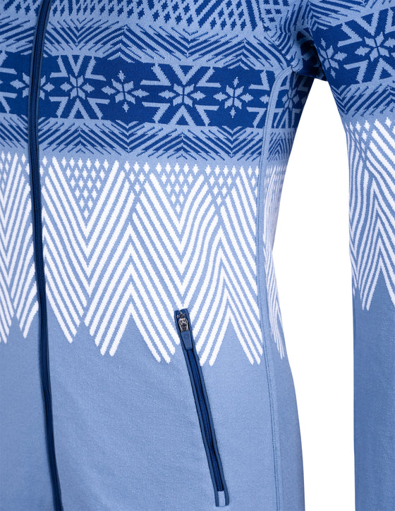 NEWLAND - Argentiere Lady Full Zip with Snowflake Patterns
