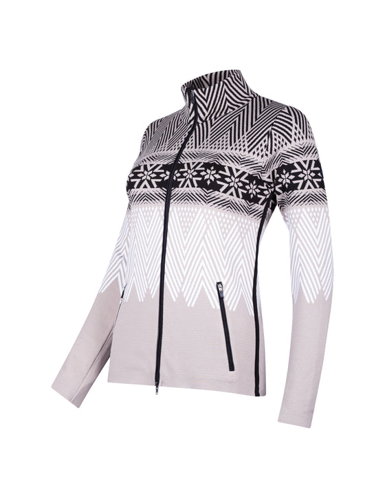 NEWLAND - Argentiere Lady Full Zip with Snowflake Patterns