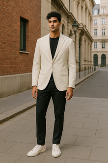  With - Kristo - Veston de Coton Slim Fit