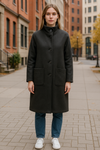 Colmar - Knit Tasteful - Manteau long en drap de laine pour femme