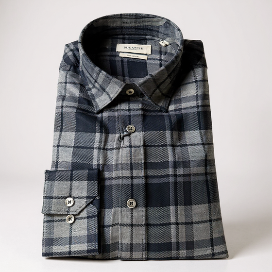 Bugatchi - James - Long sleeve checkered shirt