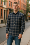 Bugatchi - James - Long sleeve checkered shirt