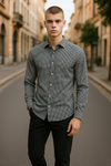 Bugatchi - James - Long sleeve polka dot shirt