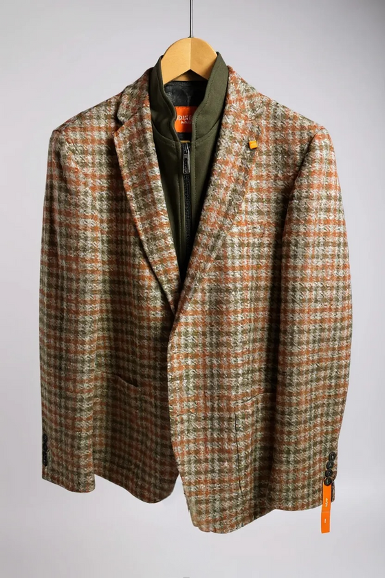 Digel - Adamo-ST - Move Active - Checked blazer with detachable insert