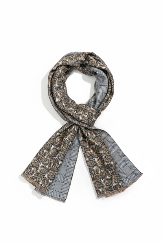 Hemley - Reversible Wool Paisley Scarf