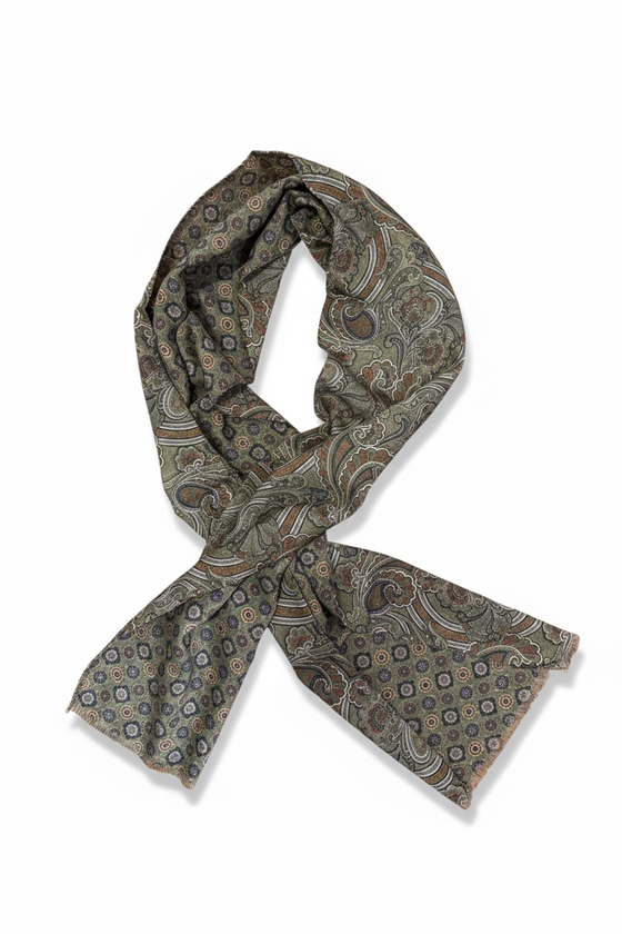 Hemley - Reversible Wool Paisley Scarf