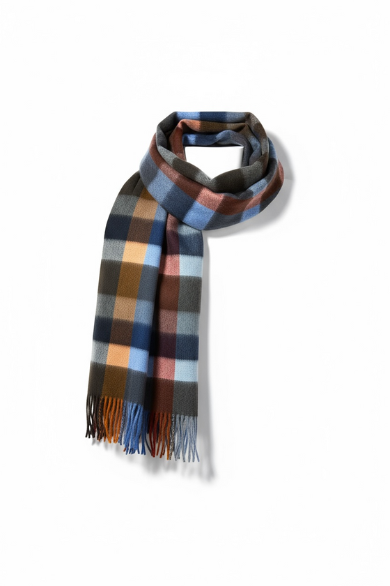 Hemley - Cashmere Checkered Scarf
