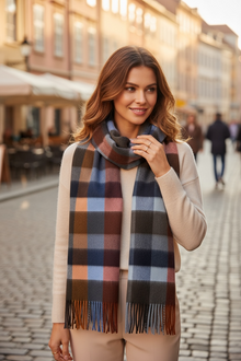  Hemley - Cashmere Checkered Scarf