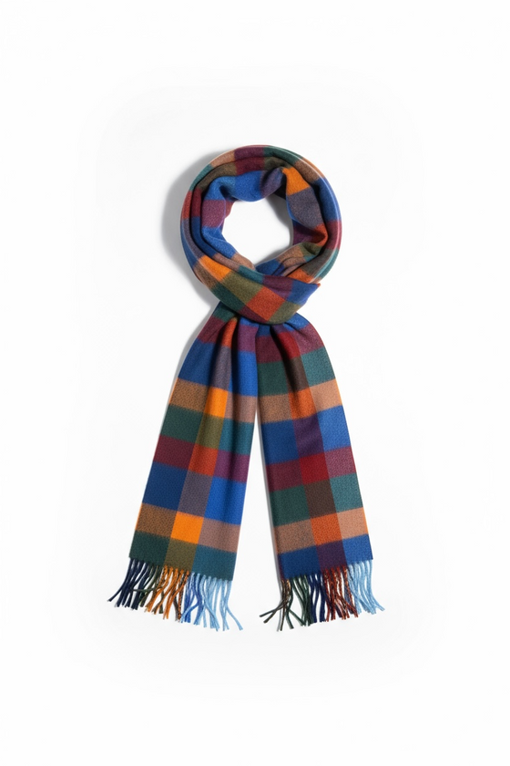 Hemley - Cashmere Checkered Scarf