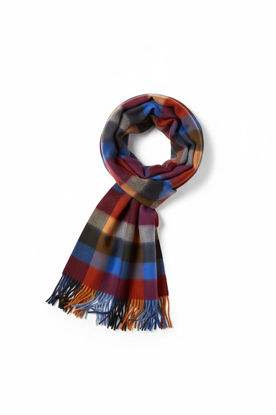 Hemley - Cashmere Checkered Scarf