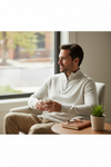 Emanuel Berg - Extra fine merino wool zip collar sweater